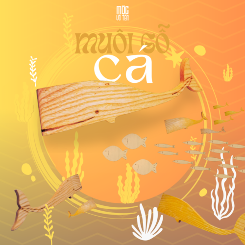 Muôi/Muỗng Cá Voi gỗ múc cơm Mộc Vô Tận - Cá May Mắn phương Đông