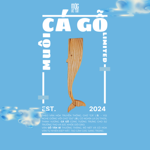 Alternative view of Muôi/Muỗng Cá Voi gỗ múc cơm Mộc Vô Tận - Cá May Mắn phương Đông