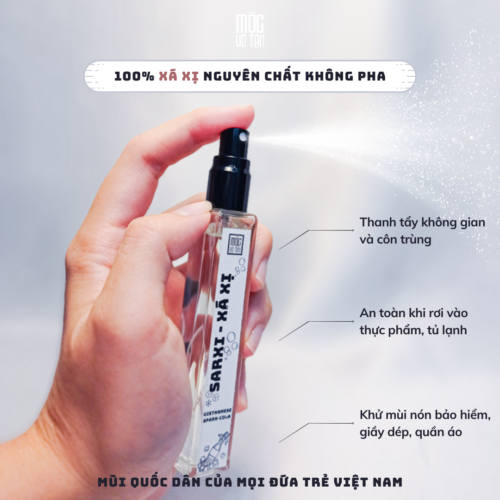 Chai xịt Xá Xị đậm đặc Mộc Vô Tận - 100% không pha - khử mùi Tinh dầu gỗ nguyên chất
