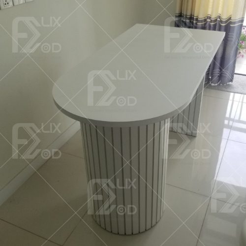 Bàn Ăn Thông Minh Kết Hợp Làm Đảo Bếp Màu Trắng Size Lớn - Ảnh 5
