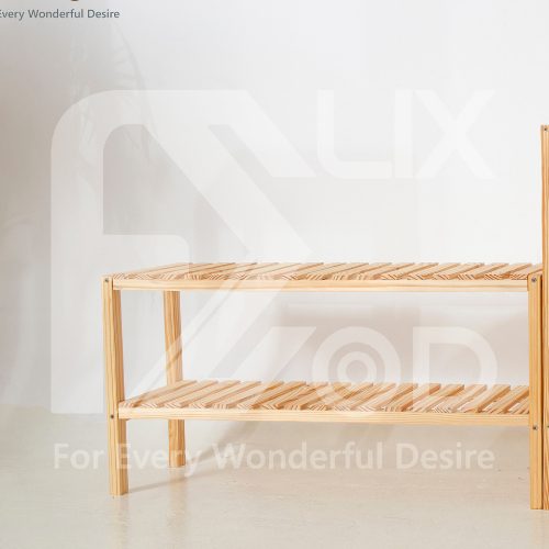 Kệ Dép 2 Tầng, Gỗ Thông - Ảnh 3