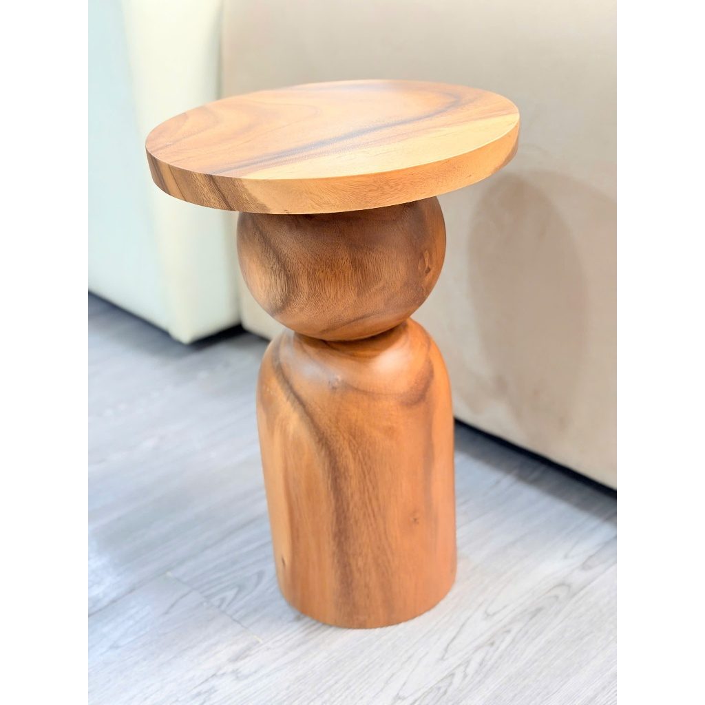 Bàn Trụ Màu Gỗ Trang Trí - Ảnh 3