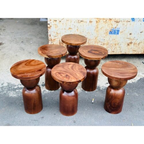 Bàn Trụ Màu Gỗ Trang Trí - Ảnh 5