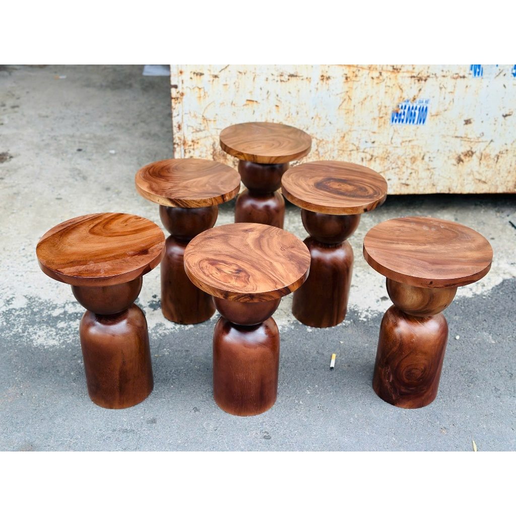 Bàn Trụ Màu Gỗ Trang Trí - Ảnh 5