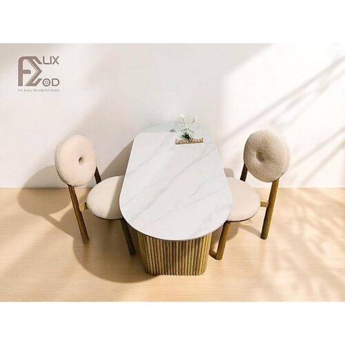 Bàn Ăn Vòm Mặt Đá (có Màn Bọc Chống Xước) - Ảnh 5