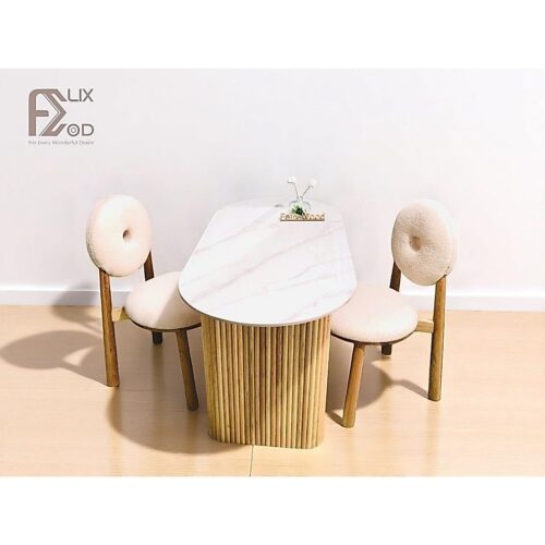 Bàn Ăn Vòm Mặt Đá (có Màn Bọc Chống Xước) - Ảnh 6