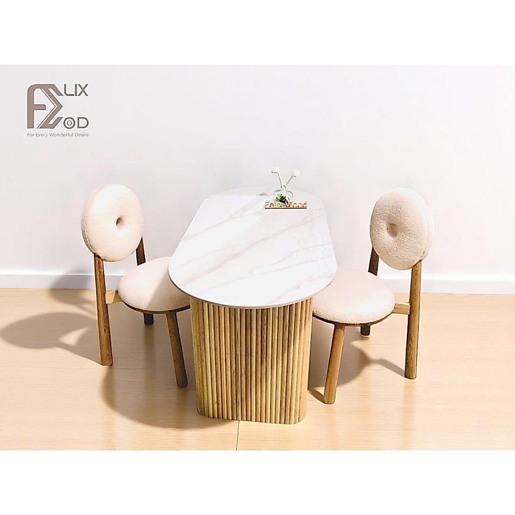 Bàn Ăn Vòm Mặt Đá (có Màn Bọc Chống Xước) - Ảnh 6