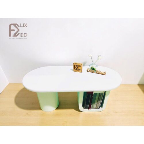 Bàn Sofa Bàn Trà Chân U (có Hộc Đựng Sách) - Ảnh 3