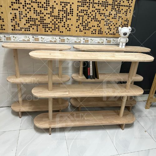 Kệ Oval 3 Tầng, Gỗ Cao Su - Ảnh 3