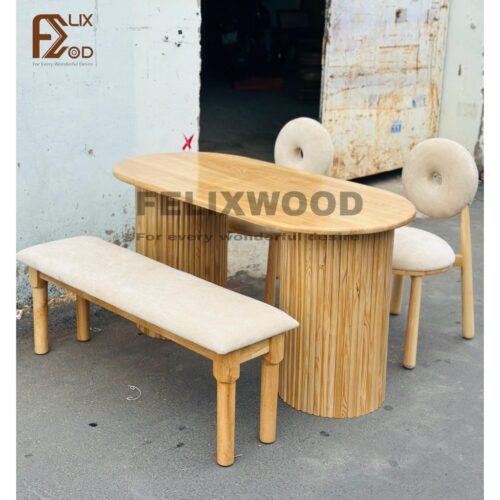 Bộ Bàn Ghế Ăn Gỗ Ash, Gỗ Cao Su - Ảnh 4