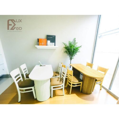 Bộ Bàn Ăn Đảo Bếp Kết Hợp 4 Ghế Ăn Lắp Ráp Thông Minh - Ảnh 3