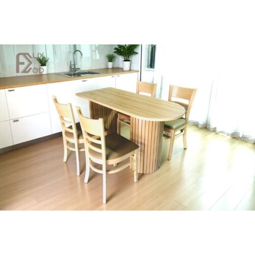 Bộ Bàn Ăn Đảo Bếp Kết Hợp 4 Ghế Ăn Lắp Ráp Thông Minh - Ảnh 8