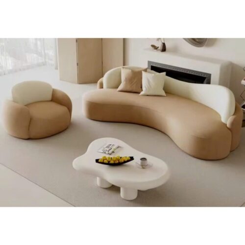 Sofa Cong Tựa 2 Lớp Phong Cách Bắc Âu