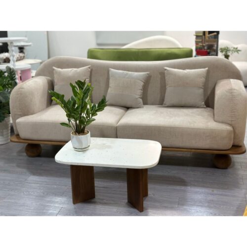 Sofa Bắc Âu, Chân Bi Gỗ Tần Bì - Ảnh 4